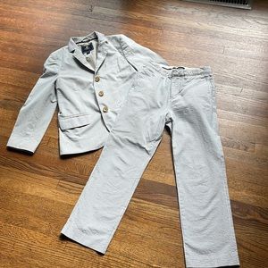 J. Crew Blue-Striped Ludlow Suit, 7/8